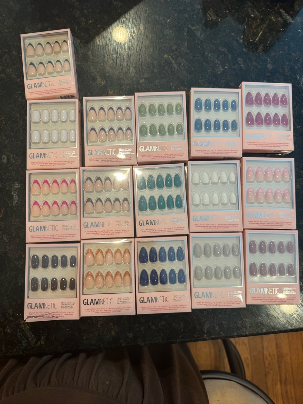 Glamnetic Press-On Nail Set Lot of 17 - Multiple Colors